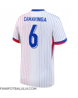Franța Eduardo Camavinga #6 Tricou Fotbal Replică European 2024 Barbati Deplasare